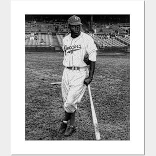 Jackie Robinson Halftone Posters and Art